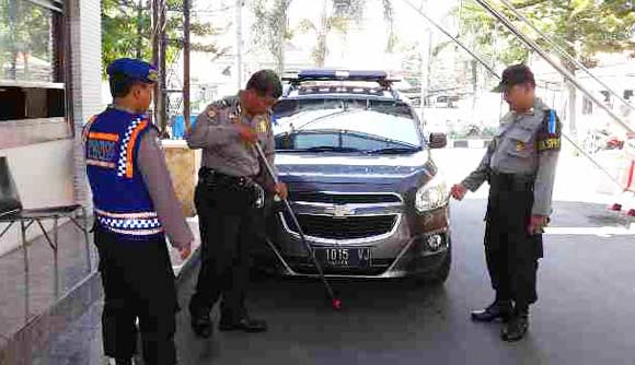 Mapolres Sidoarjo Diperketat untuk Pengunjung