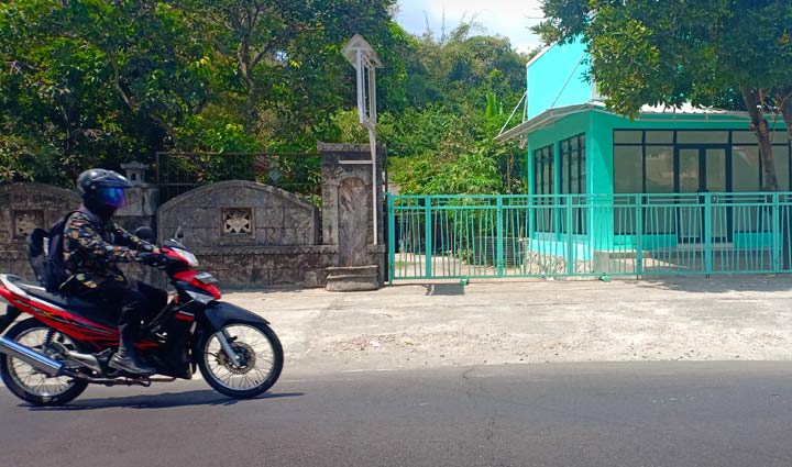Tempat tinggal salah satu terduga teroris di Jalan Ir. Soekarno, Jatimalang, Kota Blitar.