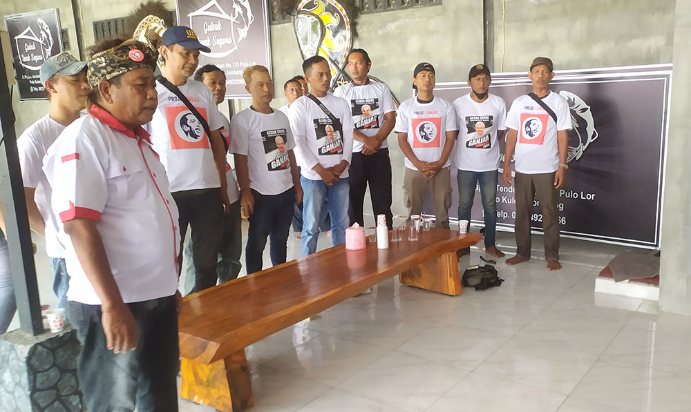 Relawan Projo Ganjar di Jombang Gelar Nobar Pengumuman Cawapres