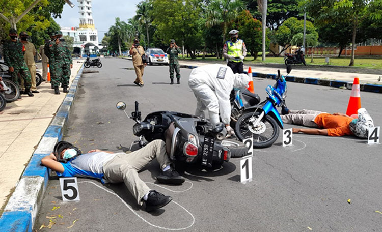 Pelatihan TPTKP-PPGD Satlantas Polres Ngawi. (foto: ist)