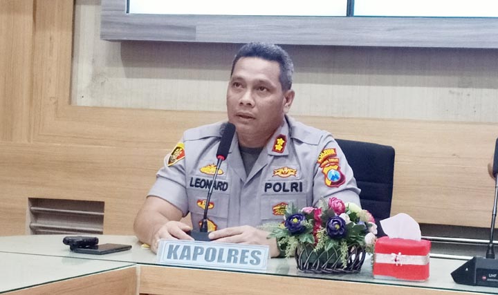 Kapolres Blitar Kota AKBP Leonard M Sinambela.
