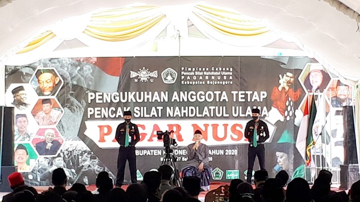 Pagar Nusa Bojonegoro Dikukuhkan, Komitmen Jaga NU, Kiai, dan NKRI