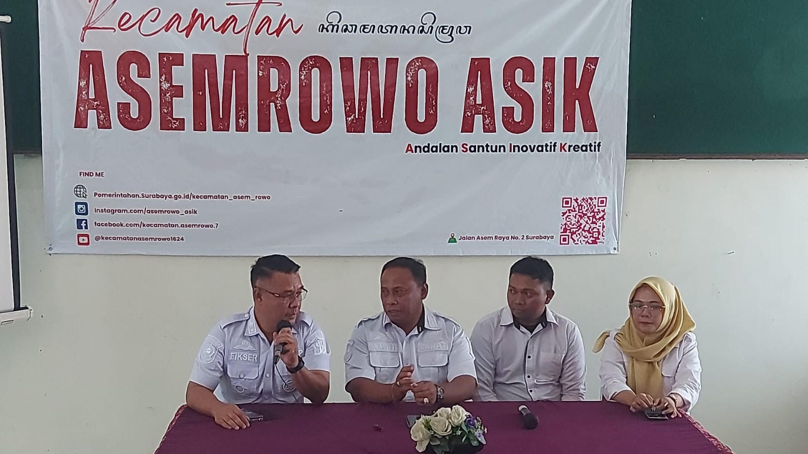 Tak Terima Diviralkan Selingkuh, Sembunyikan Wanita di Kolong Meja, Camat Asemrowo Bakal Lapor Polda