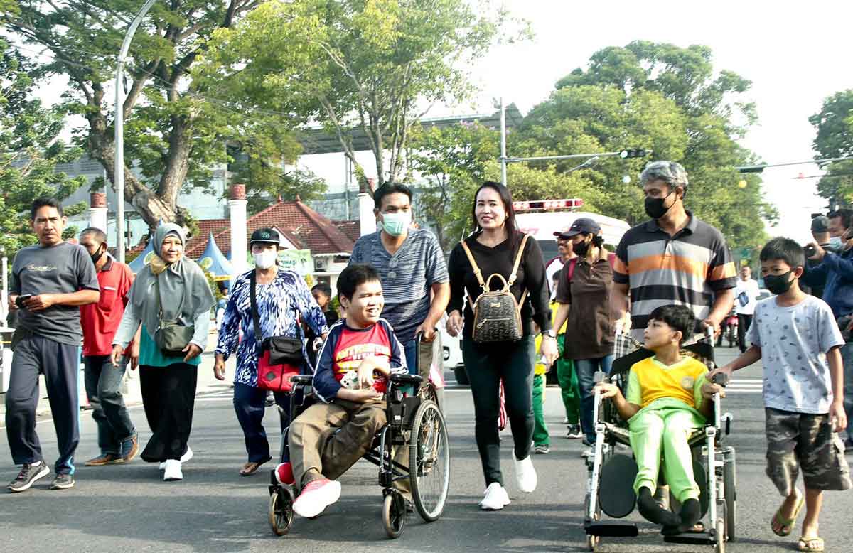 Suasana acara yang digelar Pemkot Pasuruan saat memperingati Hari Disabilitas Internasional.