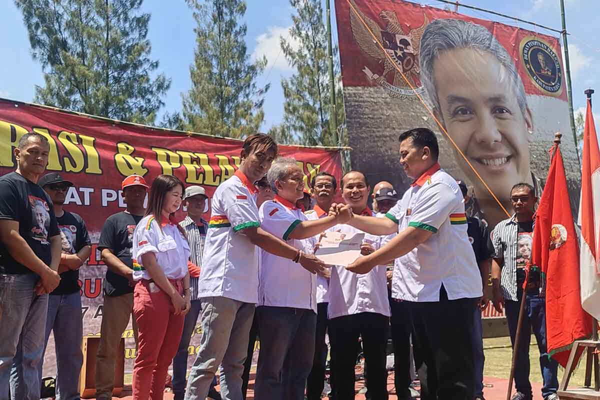 Masyarakat Pendukung Ganjar Deklarasi di Tuban
