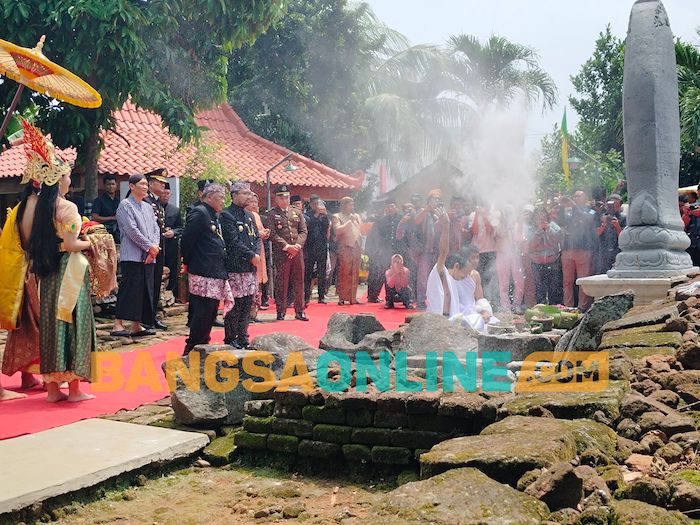 Bupati Marhaen Pimpin Upacara Hari Jadi Nganjuk ke-1088 dan Upacara Manusuk Sima