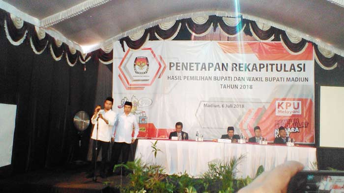 Pasangan 'Berkah' Menangi Rekapitulasi KPU Madiun