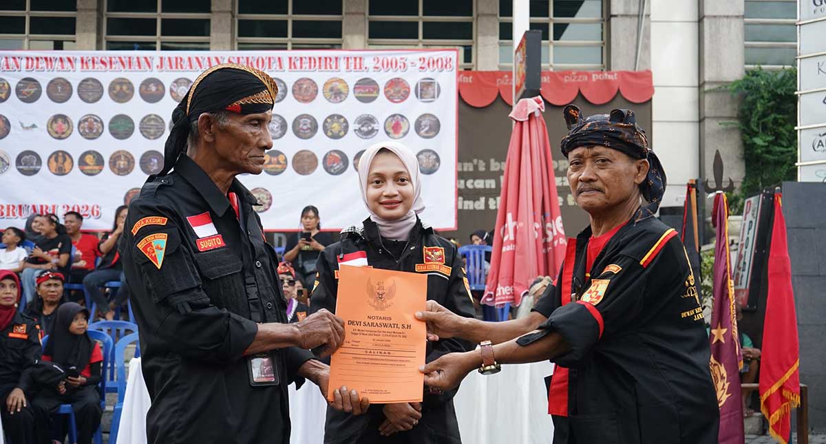 Wali Kota Kediri Kukuhkan Pengurus Dewan Kesenian Jaranan 2025-2028