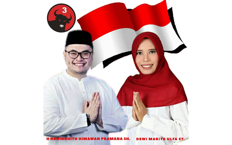 Gambar Hanindhito Himawan Pramono dan Dewi Mariya Ulfa yang sudah tersebar di media sosial.