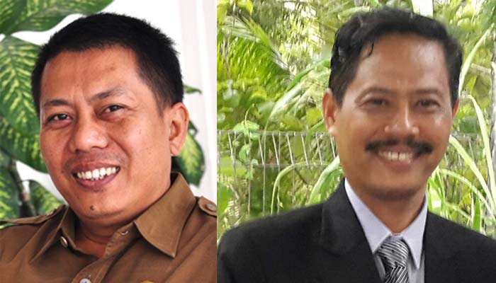 Kepala Dishub Andhy Hendro Wijaya, dan Kepala BKD M. Nadlif. foto: SYUHUD/ BANGSAONLINE