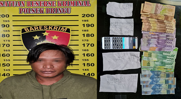 Tunggu Pelanggan Togel Hongkong di Warung, Warga Dringu Probolinggo Ditangkap Polisi