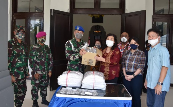 Satgas Covid-19 Lantamal VI Dapat Bantuan APD