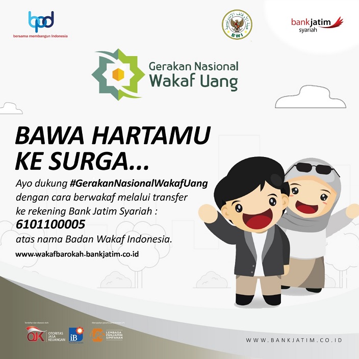 Luncurkan Aplikasi Wakaf iB Barokah, Berwakaf Jadi Lebih Mudah dengan Bank Jatim Syariah 