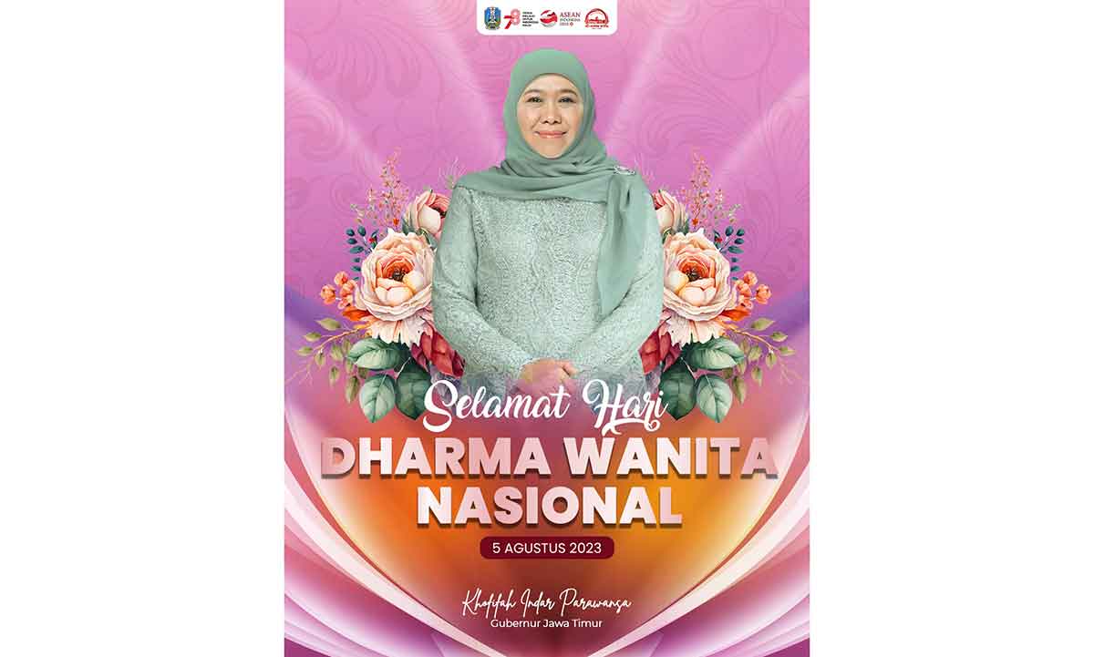 Peringati Hari Dharma Wanita Nasional, Gubernur Khofifah Berpesan soal Ketahanan Keluarga ASN