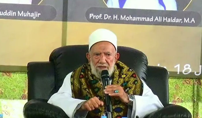 Pemegang Sanad Madhzab Syafi'i Mesir, Syekh Abdul Aziz Asy-Syahawi Al-Husaini. Foto: Ist
