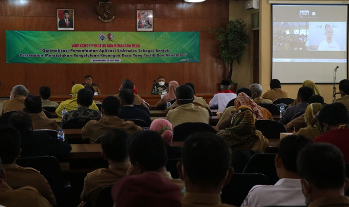 Suasana Workshop Pengelolaan Keuangan Desa yang digelar Pemkab Bojonegoro.