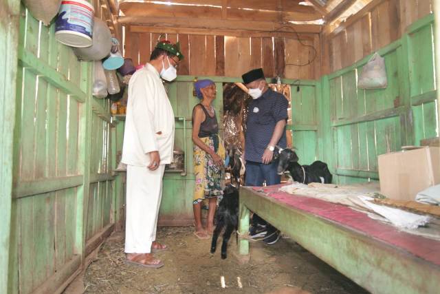 Puluhan Tahun Tidur dengan Kambing, Nenek di Situbondo Akhirnya Disambangi Bupati