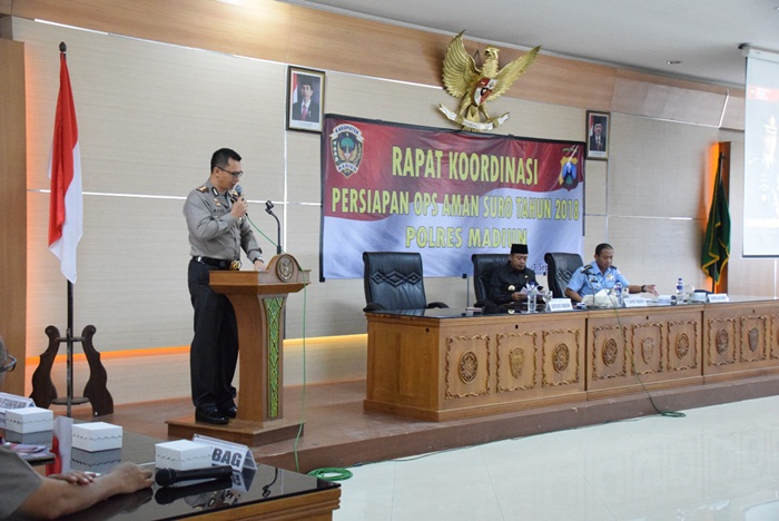 Pj Bupati Madiun Hadiri Rakor Pengamanan 1 Suro