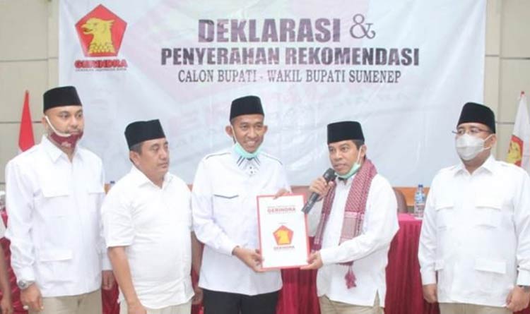 Gerindra Rekom Achmad Fauzi dan Dewi Khalifah di Pilbup Sumenep