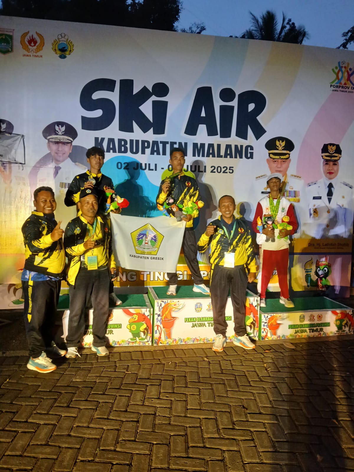 Cabor Ski Air Kontingen Gresik Bawa Pulang 5 Medali di Porprov IX Jatim