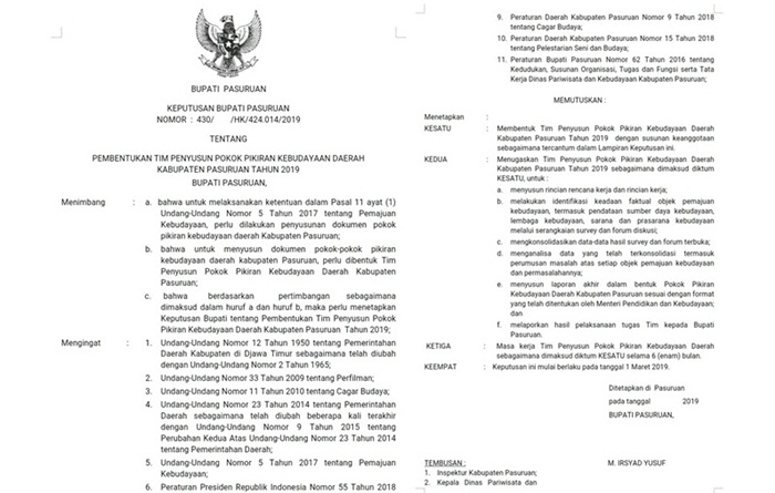 Kerja 6 Bulan Dikasih Rp 500 Ribu, Tim Penyusun PPKD Tolak Honor Pemkab Pasuruan