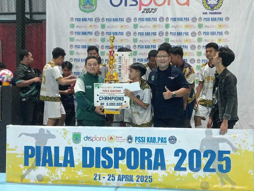 SMPN 1 Bangil Juara Futsal Piala Dispora Pasuruan, Ketua Panitia Apresiasi Seluruh Pemain