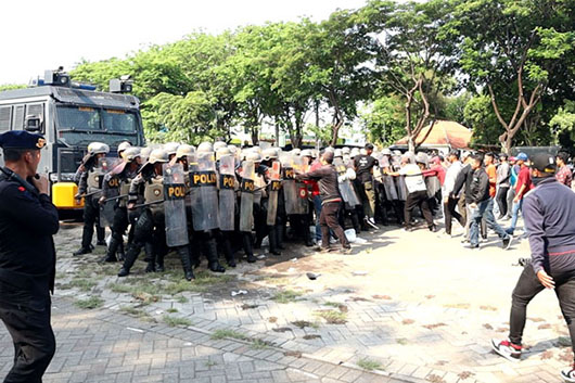 Antisipasi Kontijensi Pemilu 2024, Polisi Gelar Gladi Sispamkota di Sidoarjo