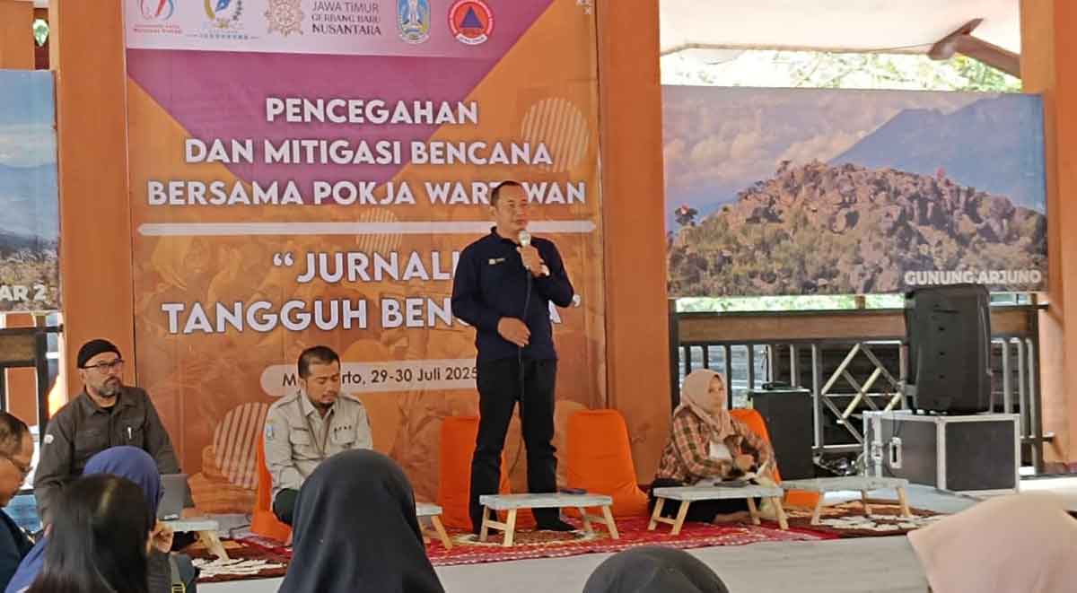 Jurnalis Tangguh Bencana, BPBD Jatim Perkuat Pengetahuan Mitigasi Media