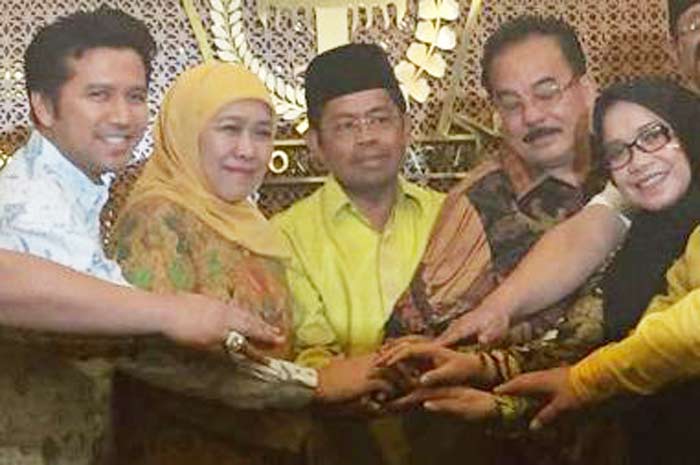 Khofifah-Emil usai menerima rekom dari DPP Partai Golkar. foto: ist