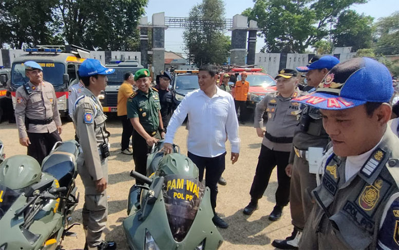 Polres Kediri Kota Gelar Apel Operasi Mantap Brata