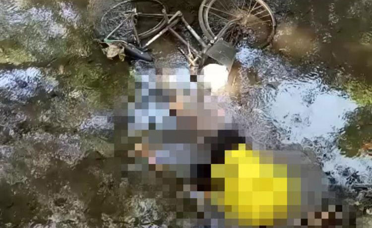 Kakek berusia 80 tahun ditemukan tak bernyawa di sebuah sungai di Lingkungan Ngegong, Kelurahan Gedog, Kecamatan Sananwetan, Kota Blitar, Selasa (15/9/2020). (foto: ist).