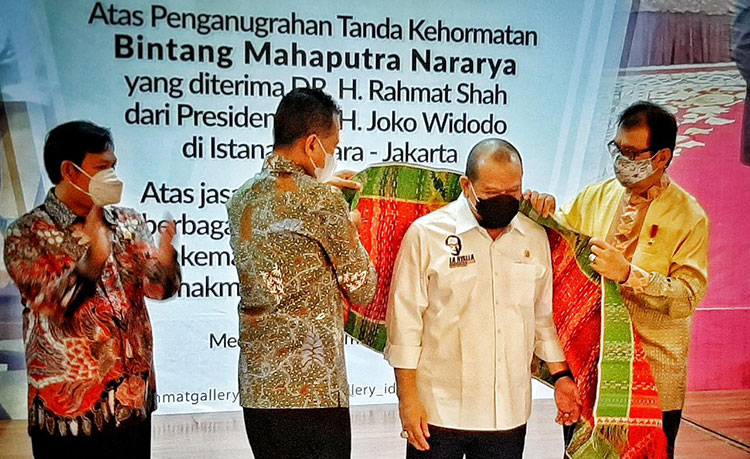 Raih Tanda Kehormatan, Rahmat Shah: Terima Kasih Ketua DPD RI