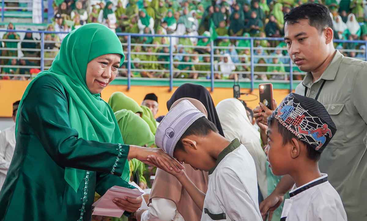 Berikut Pesan Khofifah saat Hadiri Peringatan Harlah Muslimat di Lamongan