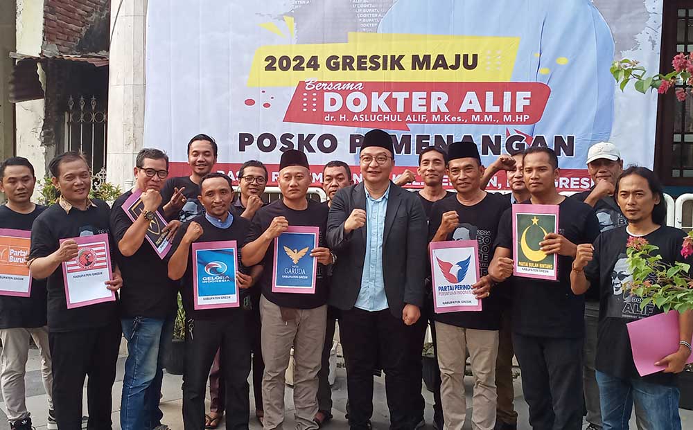10 Parpol Nonparlemen di Gresik Deklarasi Dukung Alif