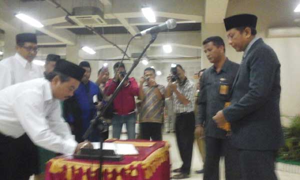 Lantik 78 Panwascam, Panwaslu Siap Kawal Pilkada Kabupaten Kediri 2015