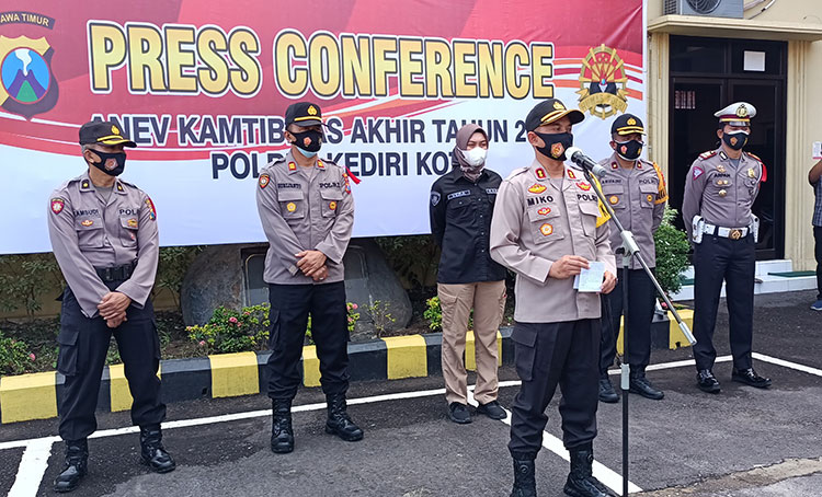 Sepanjang Tahun 2020, Polres Kediri Kota Ungkap 102 Kasus Narkoba
