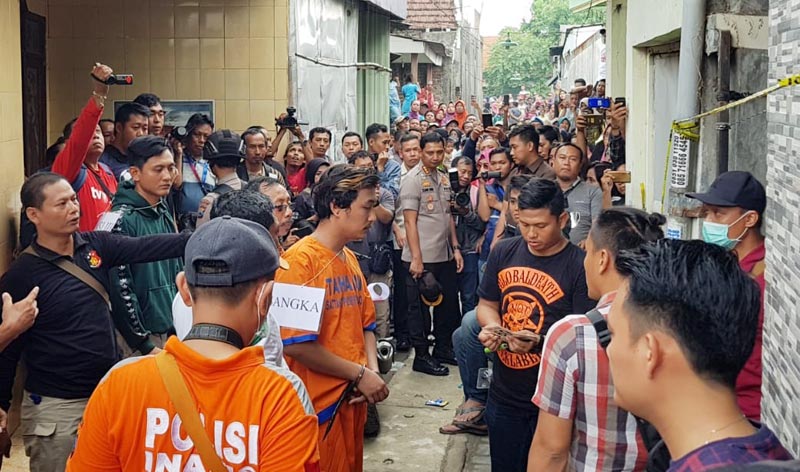 Kapolresta Sidoarjo Cek Jalannya Rekonstruksi Pembacokan di Taman Sidoarjo