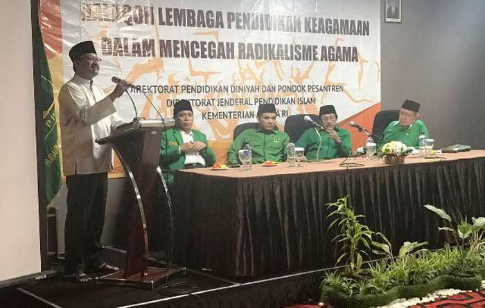 Gus Ipul saat memaparkan visi di Rapimwil PPP Jawa Timur. foto: DIDI ROSADI/ BANGSAONLINE