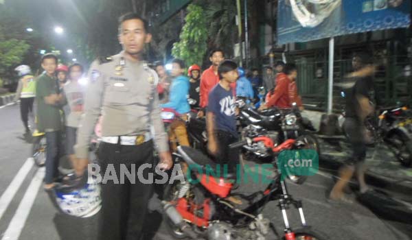 Operasi Lilin Semeru Polres Sidoarjo, Puluhan Motor Protolan dan Knalpot Brong Diamankan