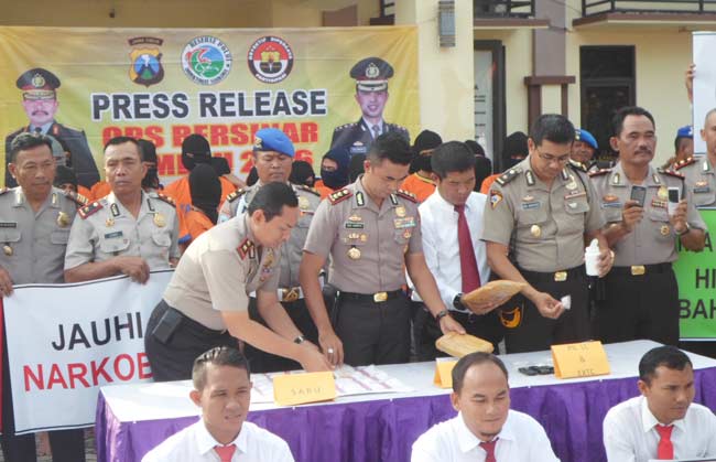 Hasil Operasi Bersinar Polres Sidoarjo Selama Sebulan, Bekuk 103 Tersangka Narkoba 