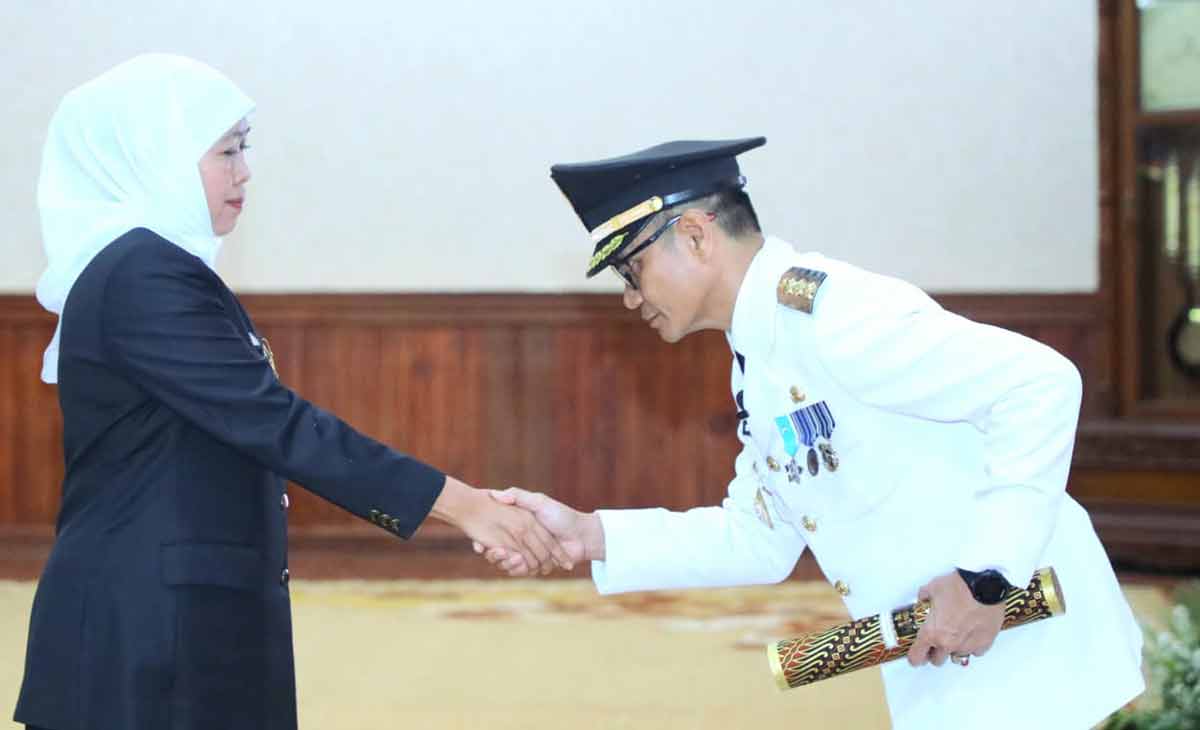 Berikut Pesan Gubernur Khofifah saat Lantik Heru Suseno Jadi Pj Bupati Tulungagung