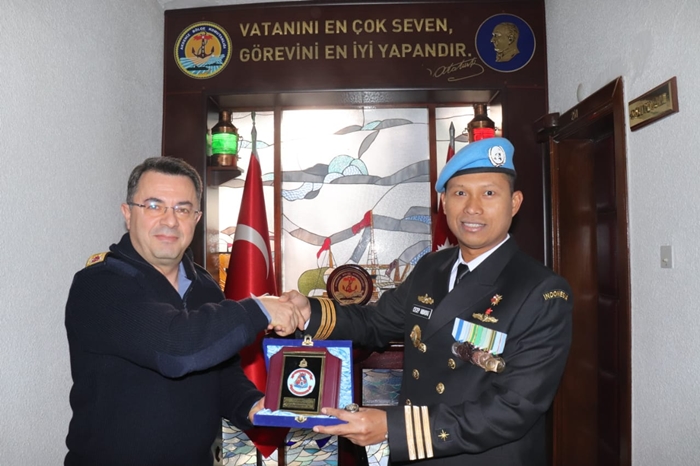 Tiba di Turki, Dansatgas Maritim TNI Lakukan Courtesy Call