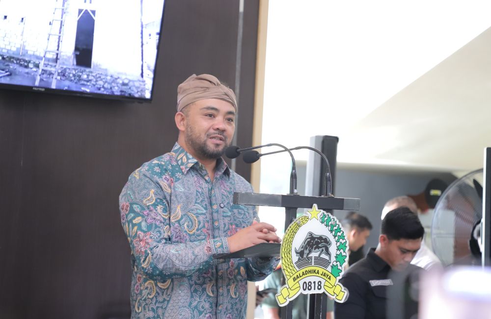 Wakil Wali Kota Batu Paparkan Kesiapan MBG dan SR saat Kunjungan Danrem 083 Baladikajaya di Makodim
