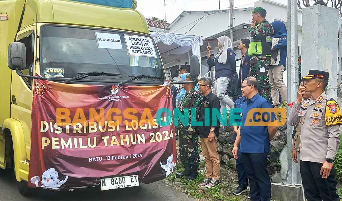 Pertimbangan Geografis, KPU Kota Batu Baru Distribusikan Logistik Pemilu 2024