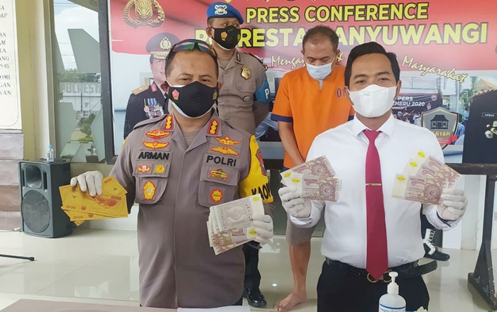 Barang Bukti Uang Asing Palsu di Banyuwangi Bertambah Jadi Rp 4,5 Triliun
