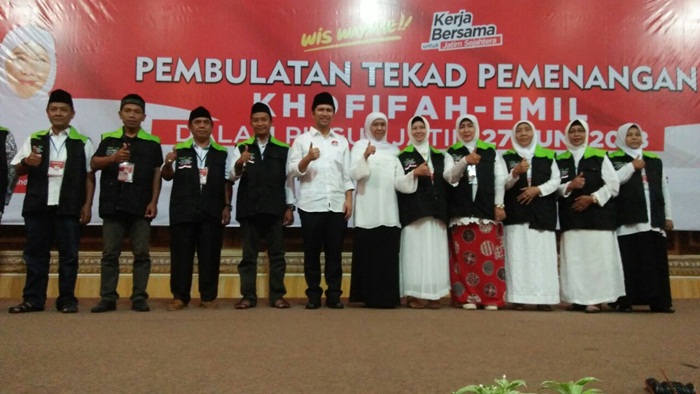 Ratusan Relawan Khofifah-Emil Sidoarjo Bulatkan Tekad 