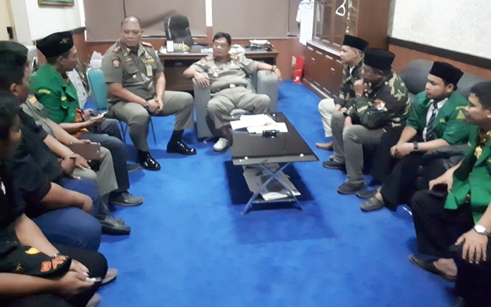 Temukan Tempat Hiburan Masih Beroperasi Saat Ramadan, Ansor Sidoarjo Temui Kasatpol PP