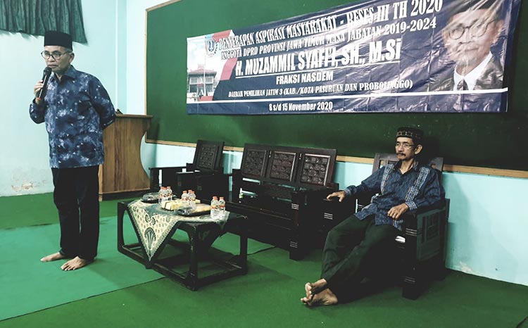 Reses, Anggota DPRD Jatim Muzammil Syafi'i Disambati KBM Daring dan Pelayanan RS