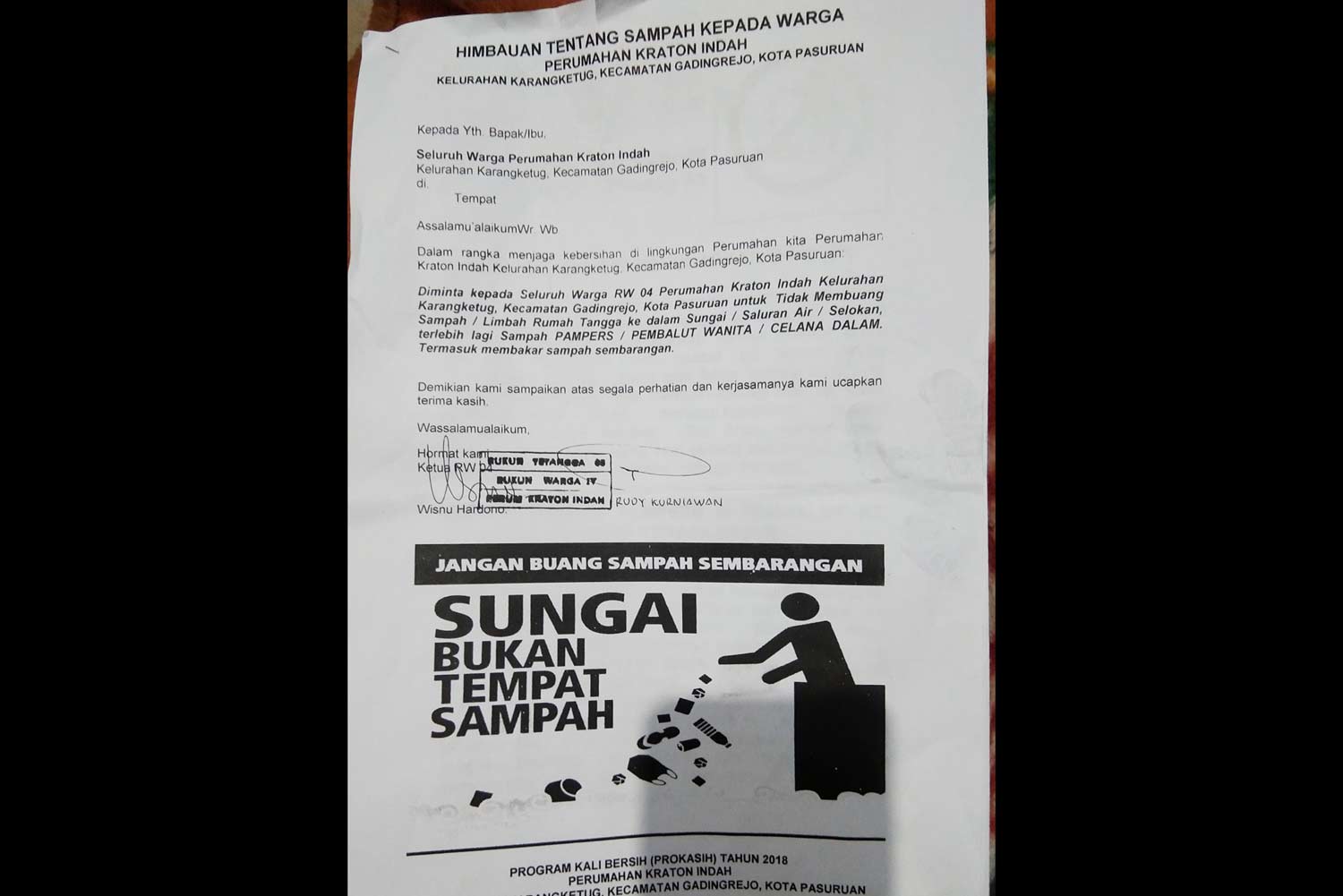 Waspada, 'PKI' Sedang Gencar Sosialisasi kepada Warga agar Tak Buang Sampah di Sungai