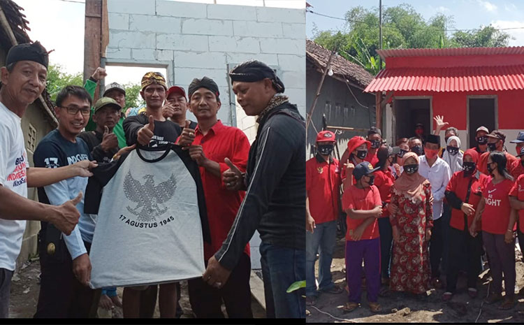 Relawan Wong Cilik Senadi Bedah Rumah Warga Pra Sejahtera